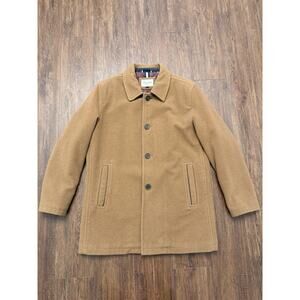 Cole Haan Signature Wool Plush Car Coat Camel Men’s Size XL
